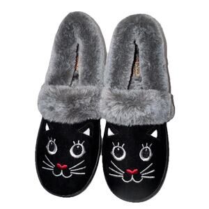 Skechers BOBS Too Cozy Meow Cat Pajama Slipper Shoes Girls 3 Youth Womens 5 NWOT